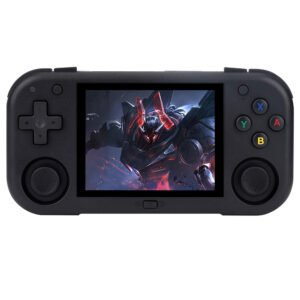 Magicx Mini Zero 28 V2 Retro Game Console, 2.8 inch 640-480 IPS Screen, 7 Hours Playtime, 128GB Storage - Black