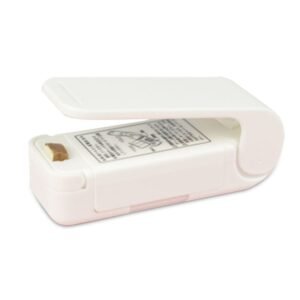 Mini Bag Sealer, Handheld Heat Sealing Machine for Snack Plastic Bags - White
