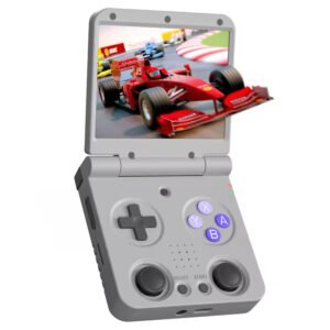 Miyoo Flip V2 Handheld Game Console, 128GB, 3.5" IPS, 2.4G/5G WiFi, 3000mAh, 20+ Emulators - Grey