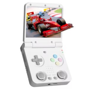 Miyoo Flip V2 Handheld Game Console, 128GB, 3.5" IPS, 2.4G/5G WiFi, 3000mAh, 20+ Emulators - White