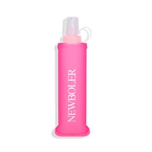 NEWBOLER BOT200 Foldable Soft Water Bottle Collapsible Portable Sports Bottle BPA-free - 250ml, Pink