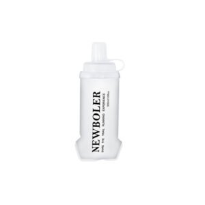 NEWBOLER BOT225 Foldable Soft Water Bottle Collapsible Portable Sports Bottle BPA-free - 300ml, White