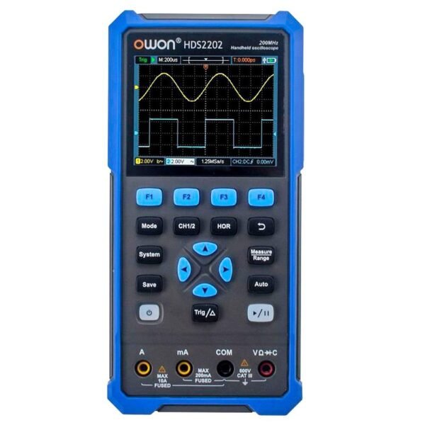 OWON HDS2202 2 in 1 Digital Oscilloscope Multimeter, 200MHz Bandwidth, 1GSa/s Sampling Rate, 20000 Counts - US Plug