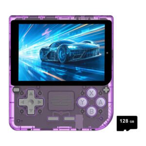 Powkiddy V10 Handheld Game Console 128GB Transparent Purple