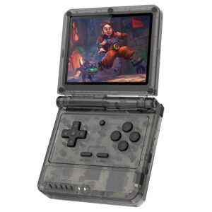 Powkiddy V90S Flip Handheld Game Console 128GB Black