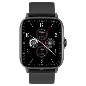 T12 Smartwatch 1.81'' Large Screen Sports Heart Rate Blood Oxygen Sleep Monitoring Bluetooth Calling - Black