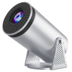 T8 Pro Projector, Ultra Fast Wireless Connection, Bluetooth5.0 4K 8K HD Android 12 WiFi, Silver - US Plug