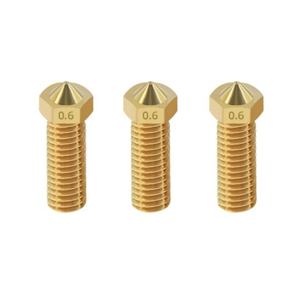 TWO TREES 3pcs 0.6mm V6 Volcano Nozzle with M6 Thread