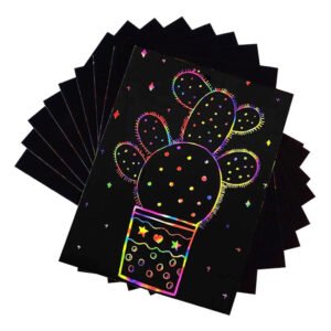 Two Trees Rainbow Magic Scratch Paper for Laser Engraving, 25cm*18cm - 40pcs