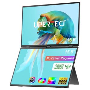 UPERFECT Delta 15.6-inch Dual Screen Portable Folding Monitor US Plug