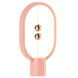 USB Rechargeable Mini HENGPRO Balance LED Table Lamp Ellipse Magnetic Mid-air Switch Eye-Care Night Light Touch Control