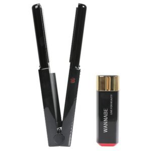 WANNABE Cordless Hair Straightener, Rechargeable Flat Iron for All Hair Types, 3 Levels Temperature Control