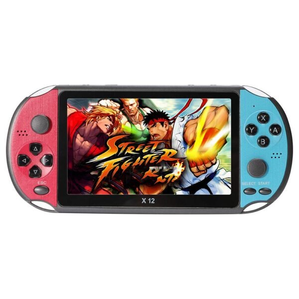 X12 Retro Handheld Game Console, 5.1 inch IPS Screen, Dual Joystick, 8GB TF Card, TV Output, 1800mAh Battery