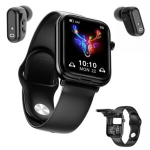 X8S 2 in 1 Smartwatch with TWS Earbuds Health Monitor Sport Watch Fitness Tracker Bluetooth Earphone