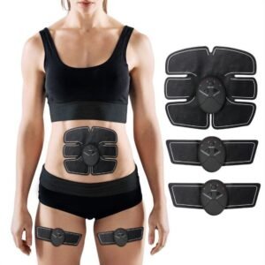 Abdominal Muscle Trainer Apparatus Home Use Electric Body-building Fitness Machine Charging Version - Black