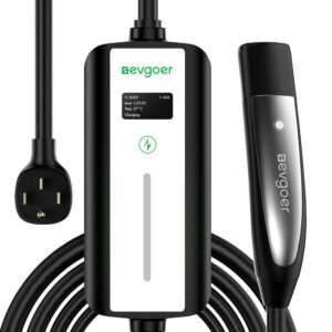 EG Evgoer EV Charger, Level 2 32 Amp, 16FT Cable, NEMA14-50 Plug, Adjustable Current, IP66 Waterproof, for All Tesla Models