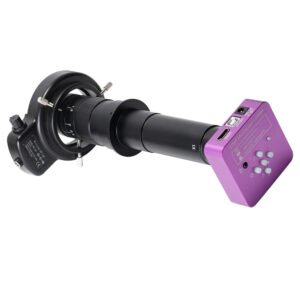 HAYEAR Microscope Camera, HD 51MP 60FPS, HDMI USB Port, 300X Lens, 144 LED Light, for Phone PCB Welding - EU Plug