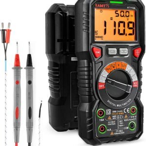 KAIWEETS HT118A TRMS Digital Multimeter - Auto-Ranging 6000 Counts, Voltage/Current/Resistance Tester