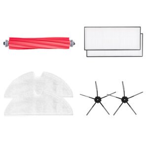 Original Roborock Q7 Max/ Q7 Max+ Accessories Set Black (1 x Main Brush + 2 x Side Brush + 2 x Mop Cloth + 2 x Filter)