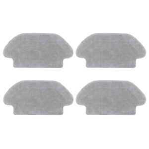 4pcs Wet Mopping Cloths for Xiaomi VIOMI V2 / V2 Pro  /V3 / MI Home Robot Vacuum Cleaner - Gray