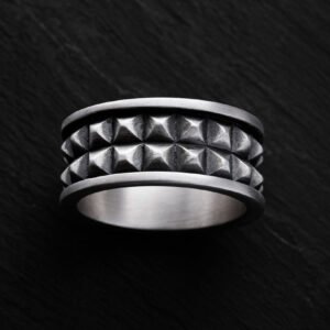 Silver ring STRUCHTUR