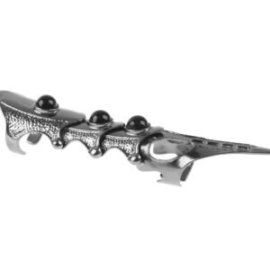 articulated ring Black Pearl - PSY1064 - Metal-shop.eu