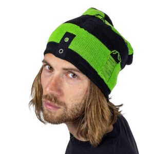 Beanie VIXXSIN - CRUSH - BLACK/GREEN - AH-CRUSH-BG - Metal-shop.eu
