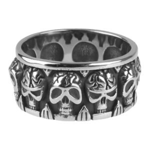 ETNOX Ring - Skulls - SR830 - Metal-shop.eu