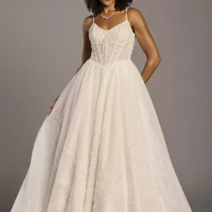 Lace-Up Back Ballerina Tank Ball Gown