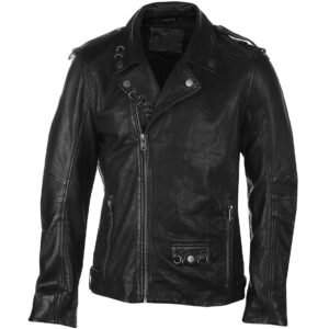 Men's biker jacket MMKillian SF -Aasymmetrical - 9000 black - 1201-0954 - Metal-shop.eu