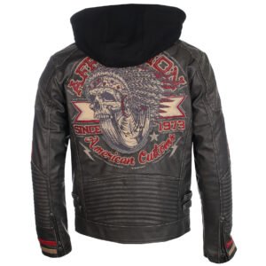 men's jacket AFFLICTION - AC MOTO CLUB - 110OW432-BK - Metal-shop.eu