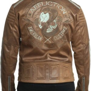 men's jacket AFFLICTION - QUICKSTRIKE - 110OW427-TAN - Metal-shop.eu