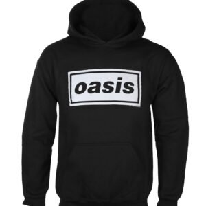 Men's Oasis Sweatshirt - Decca Logo - ROCK OFF - OASHD01MB - Metal-shop.eu