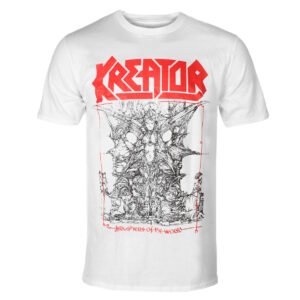 Men's T-shirt Kreator - Krushers of The World Tracklist - White - 51845000 - Metal-shop.eu