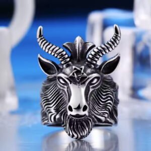 ring Baphomet - SS8-182R Steel - Metal-shop.eu