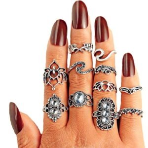 ring (set of 11 pcs) JEWELRY & WATCHES - Punk Retro - B50 - Metal-shop.eu