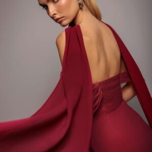 Goddiva Chiffon Scarf - Burgundy