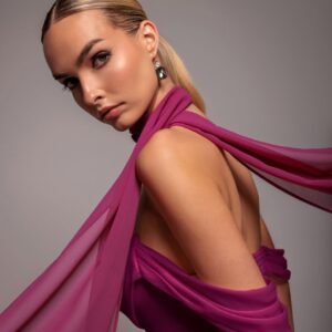 Goddiva Chiffon Scarf - Magenta