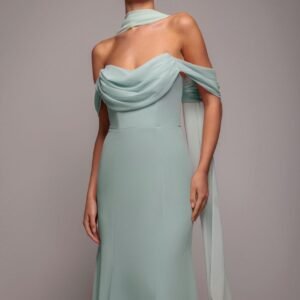 Goddiva Chiffon Scarf - Sage Green