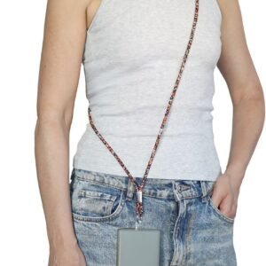 Goddiva Accessories Embellished Phone Strap - Orange