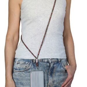 Goddiva Accessories Embellished Phone Strap - Red & Green