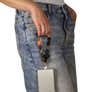 Goddiva Accessories Acrylic Gemstone Phone Strap - Multicolour