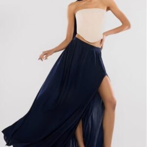Goddiva Side Split Soft Touch Maxi Skirt
