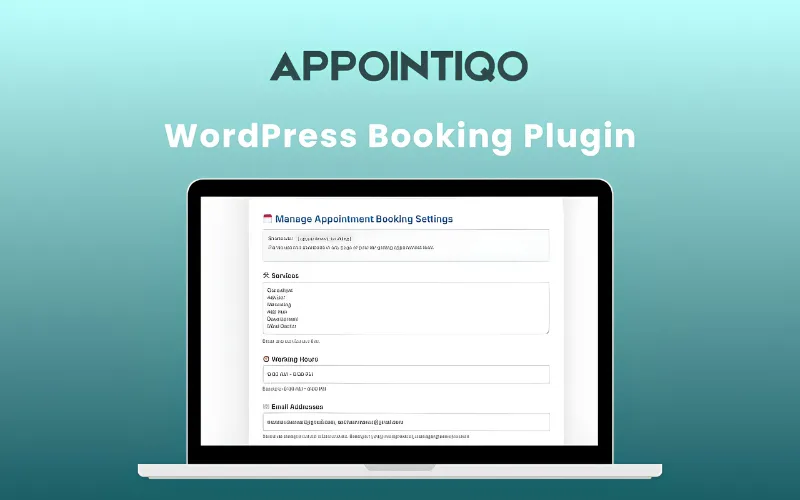 Appointiqo – WordPress Booking Plugin | Lifetime Access