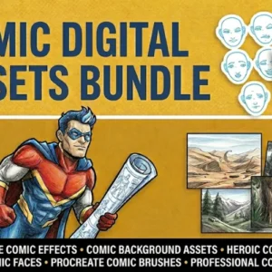 Comic Digital Assets Bundle | Extended License