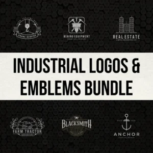 Industrial Logos & Emblems Bundle | Extended License