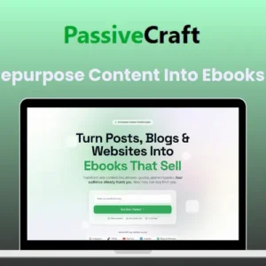 PassiveCraft – AI That Turns Posts, Blogs & Sites into Ebooks | Lifetime Access
