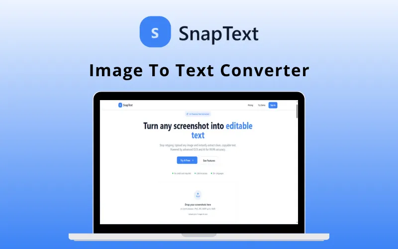 SnapText – Screenshot to Text Converter | Lifetime Access