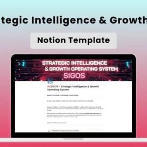 Strategic Intelligence & Growth OS Notion Template | Lifetime Access